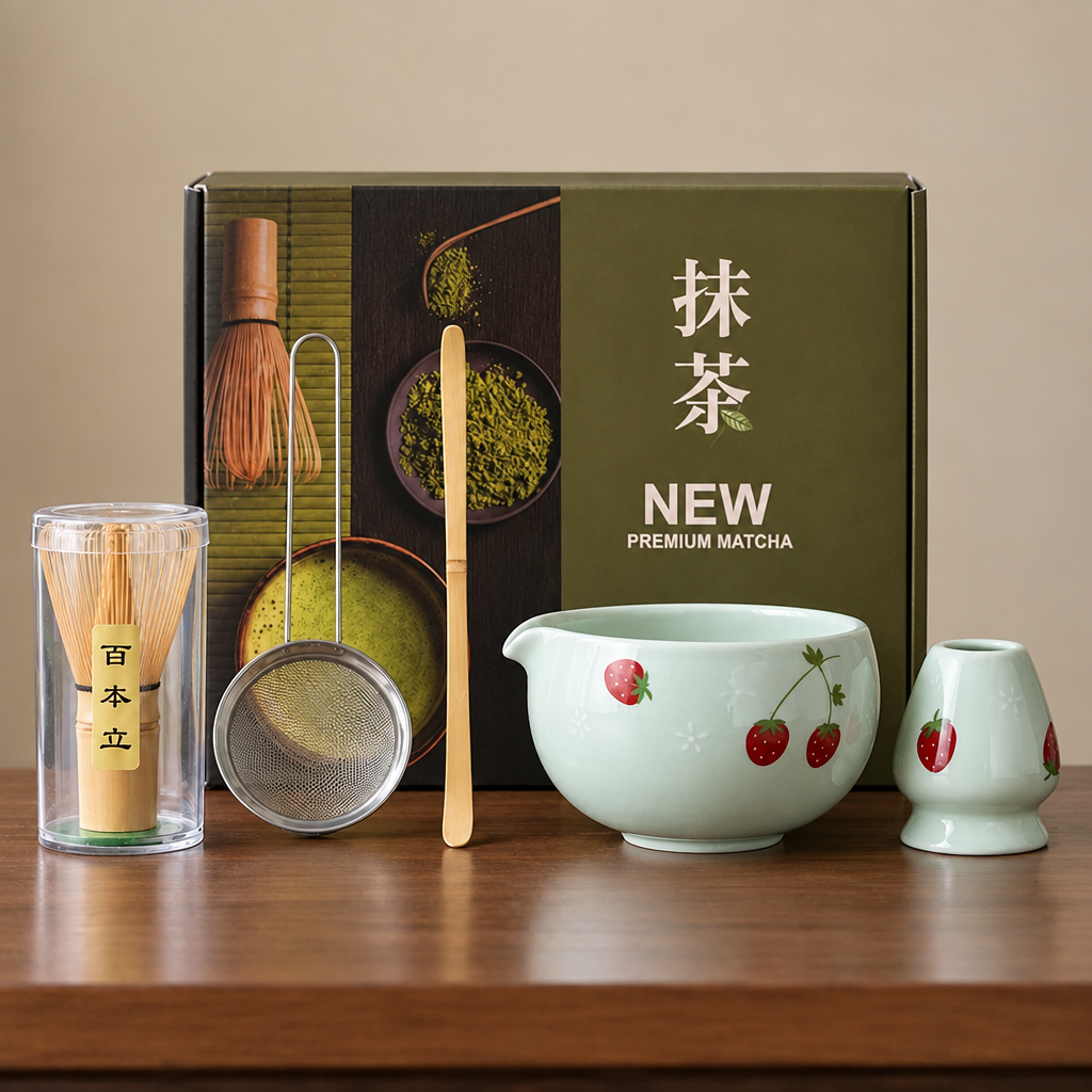 Strawberry Matcha Set 5 pieces