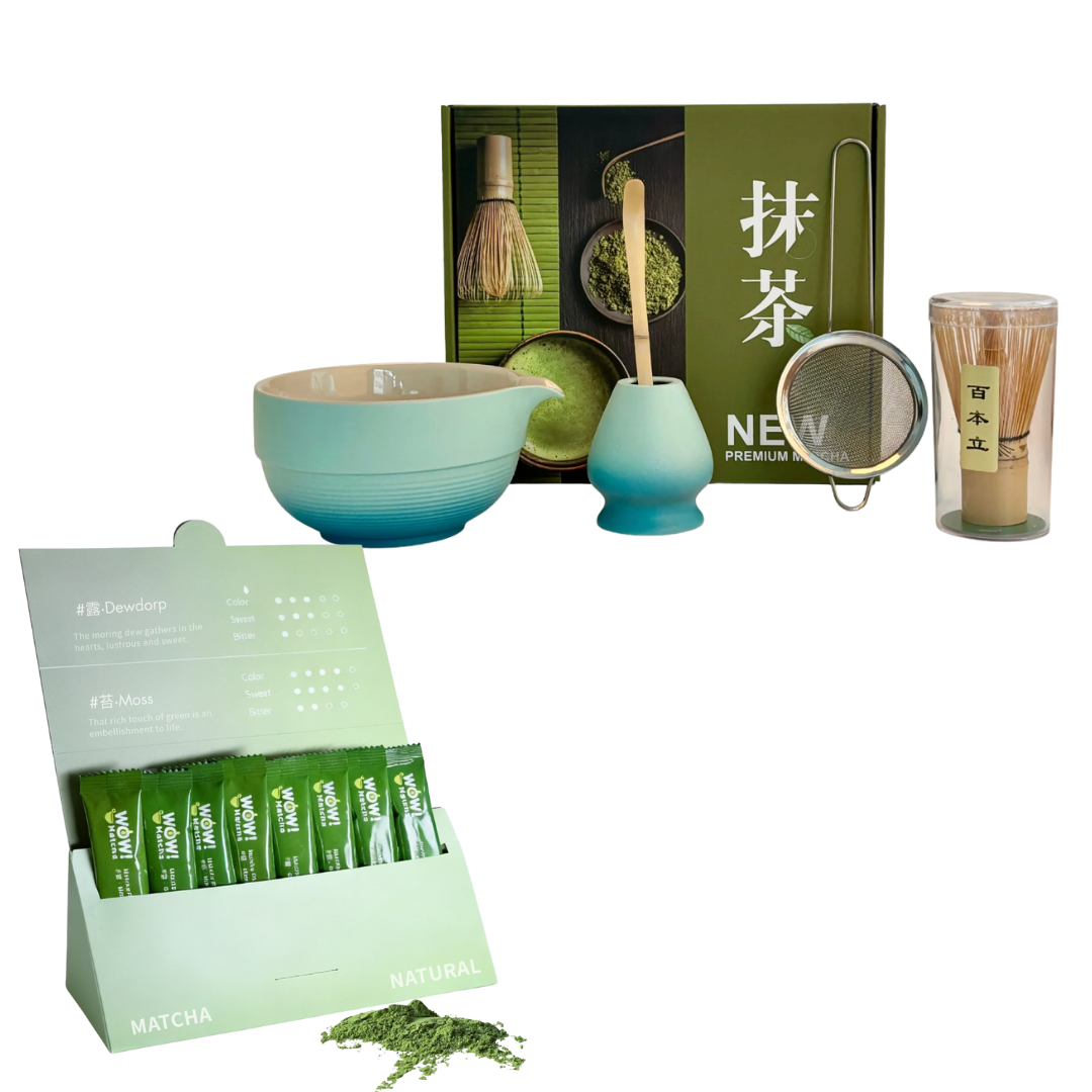 Aqua Ocean Wave Set 5p+Matcha Powder Pack