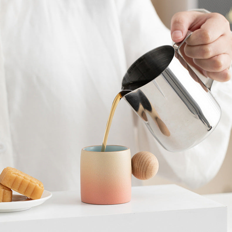 【Pre-order】Gradient Jupiter Tea Cup 70ml (Yellow to Pink)
