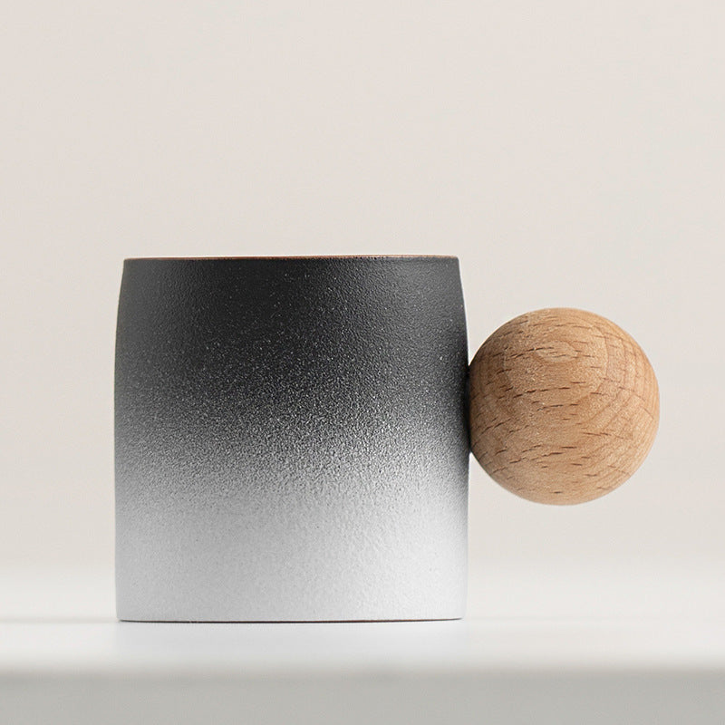 【Pre-order】Gradient Jupiter Tea Cup 70ml (Black to Grey)