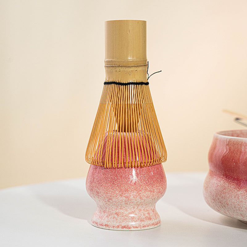 Kiln Fired Pink Matcha Set 2 Pieces