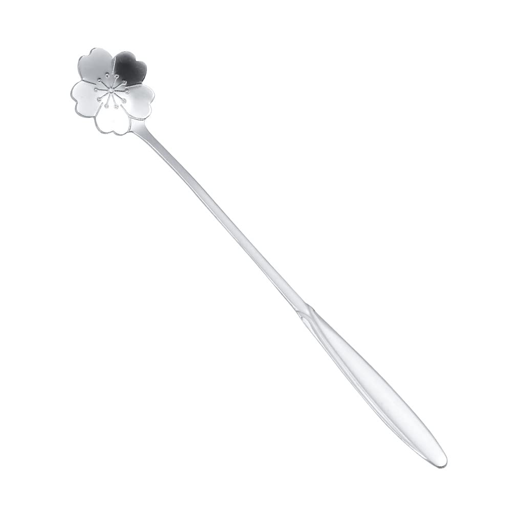 Elegant Sakura Long Handle Spoon