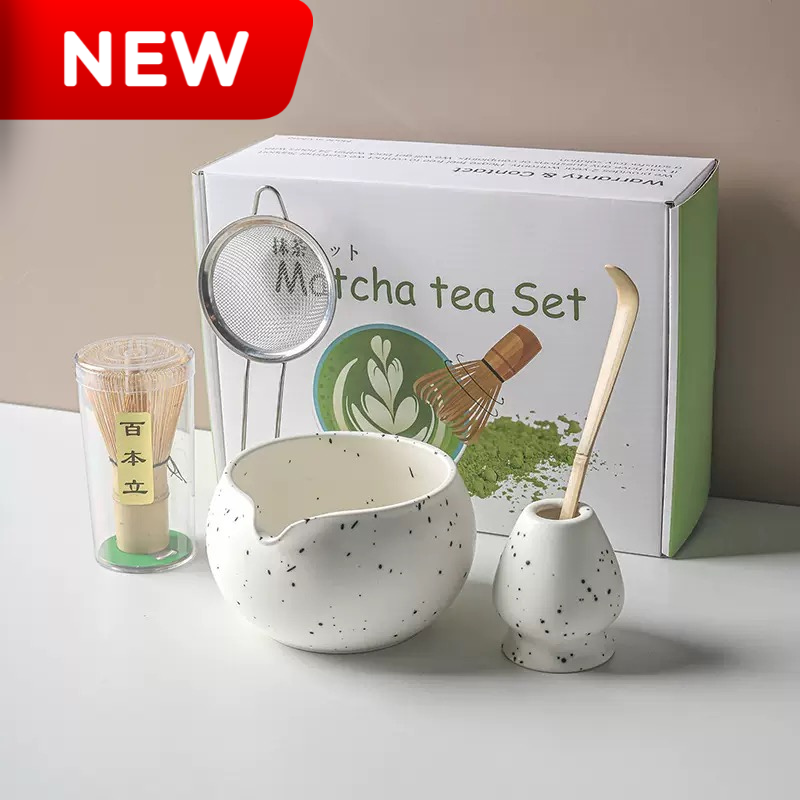Polka Dot Green Matcha Set 5 Pieces