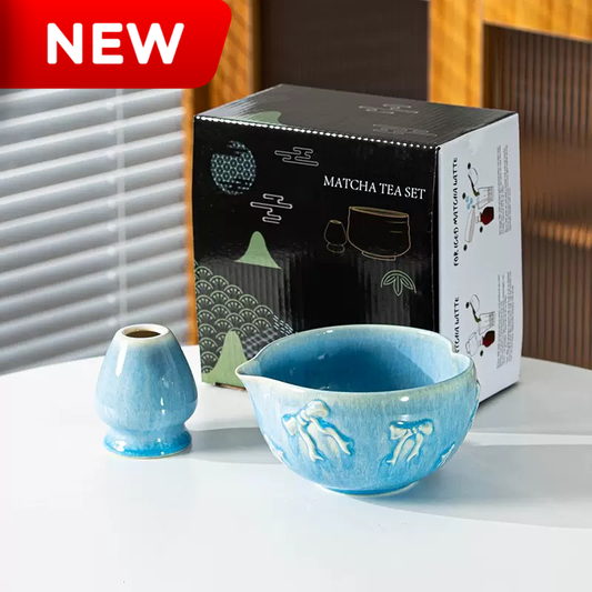 Azure Bow Matcha Set 5 Pieces