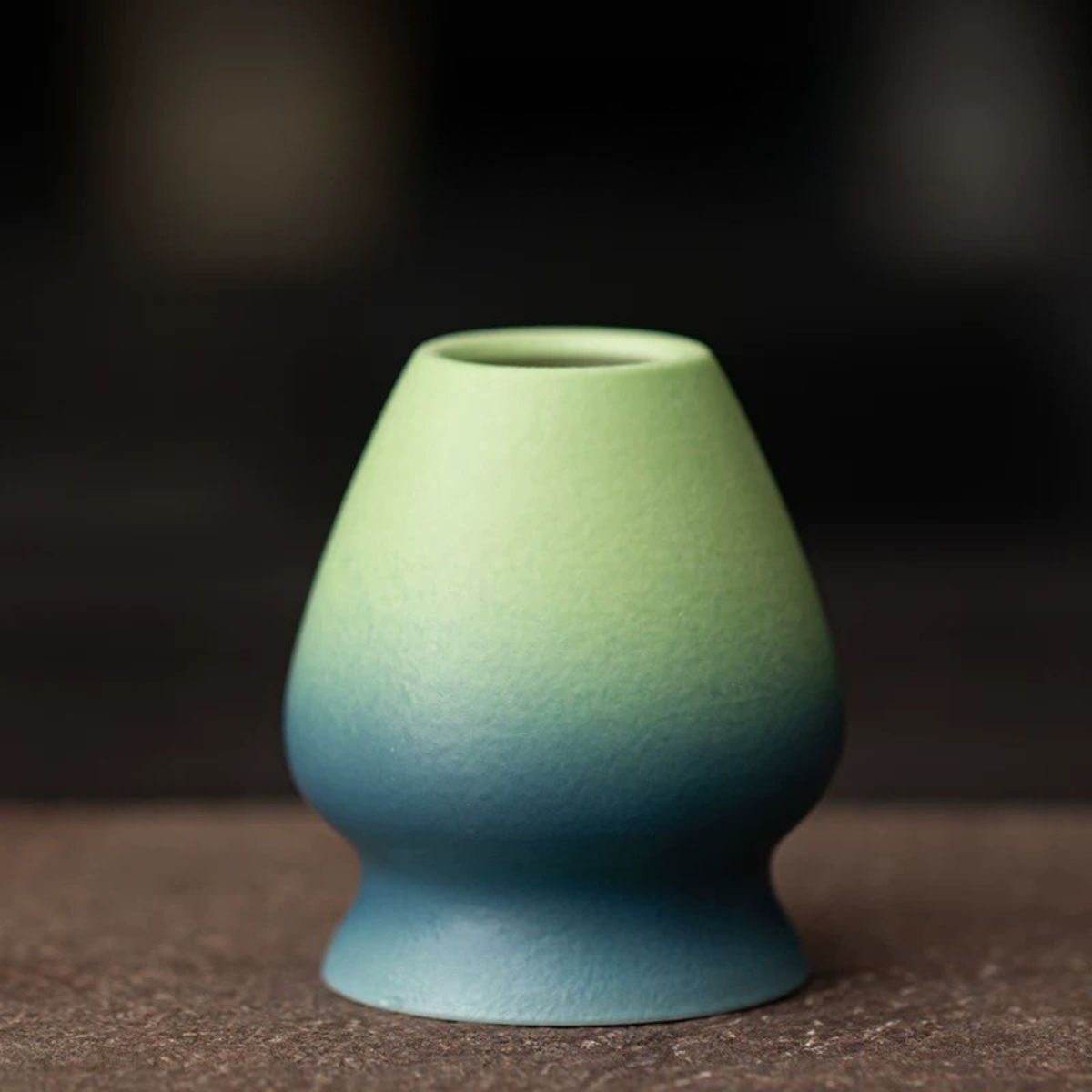 Green blue gradient tea Whisk Stand(Whisk Holder)