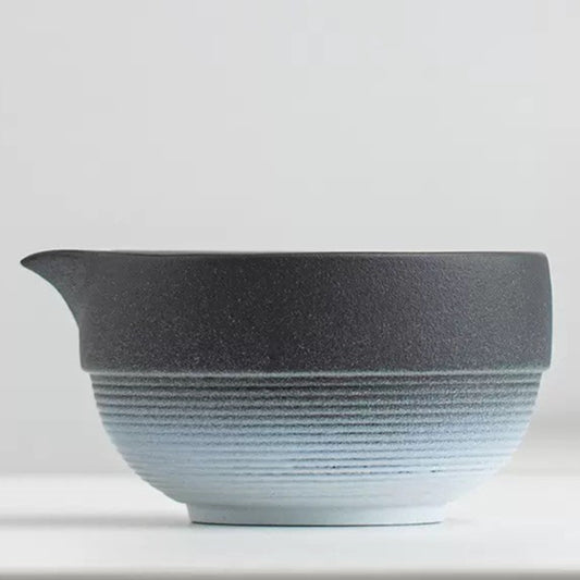 Black Gradient Blue Matcha Bowl