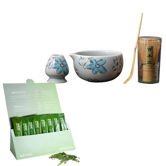 Ice Gray Blossoms Set 4p+Matcha Powder Pack