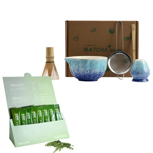 Ocean Breeze Blue Set 5p+Matcha Powder Pack