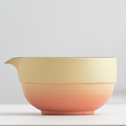 Yellow Gradient Orange Matcha Bowl