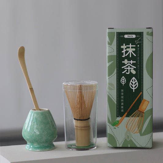 Forest Luminescence Matcha Whisk Holder Set 3 Pieces