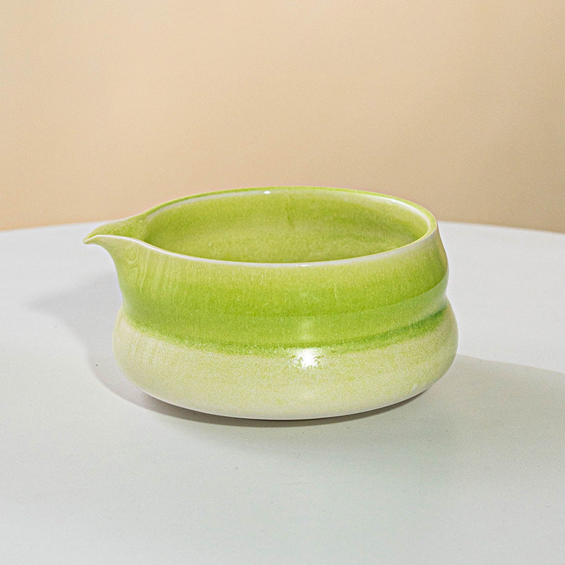 Kiln Fired Apple Green Matcha Set 2 Pieces