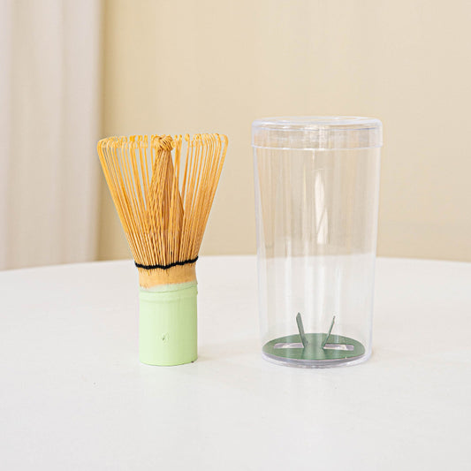 Green Handle Matcha Whisk(Matcha Chasen)