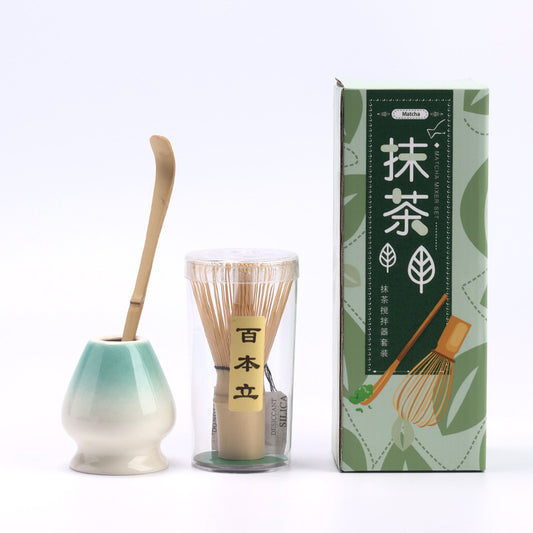 【Pre-order】Jade Mist Matcha Whisk Holder Set 3 Pieces