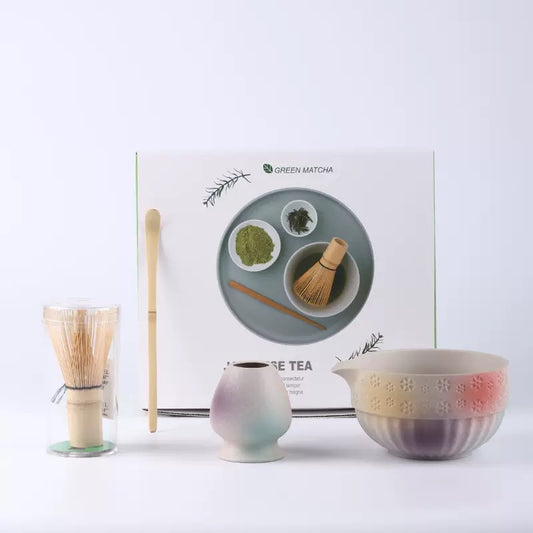 Rainbow Colorful Matcha Set 4 Pieces