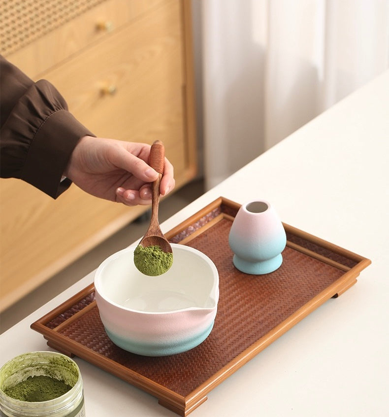 Pink Blue Matcha Set 2 pieces