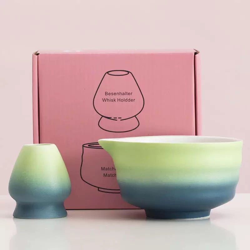 Green Blue Matcha Set 2 pieces