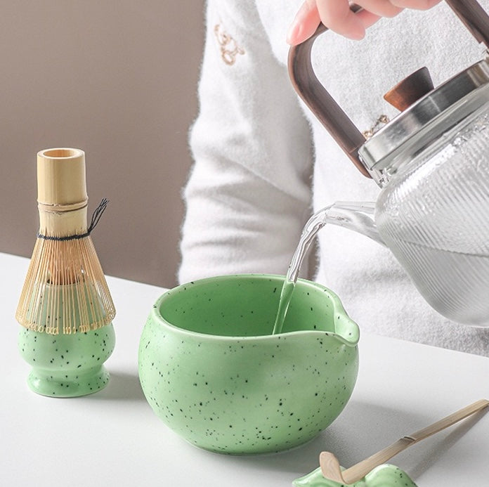 Polka Dot Green Matcha Set 5 Pieces