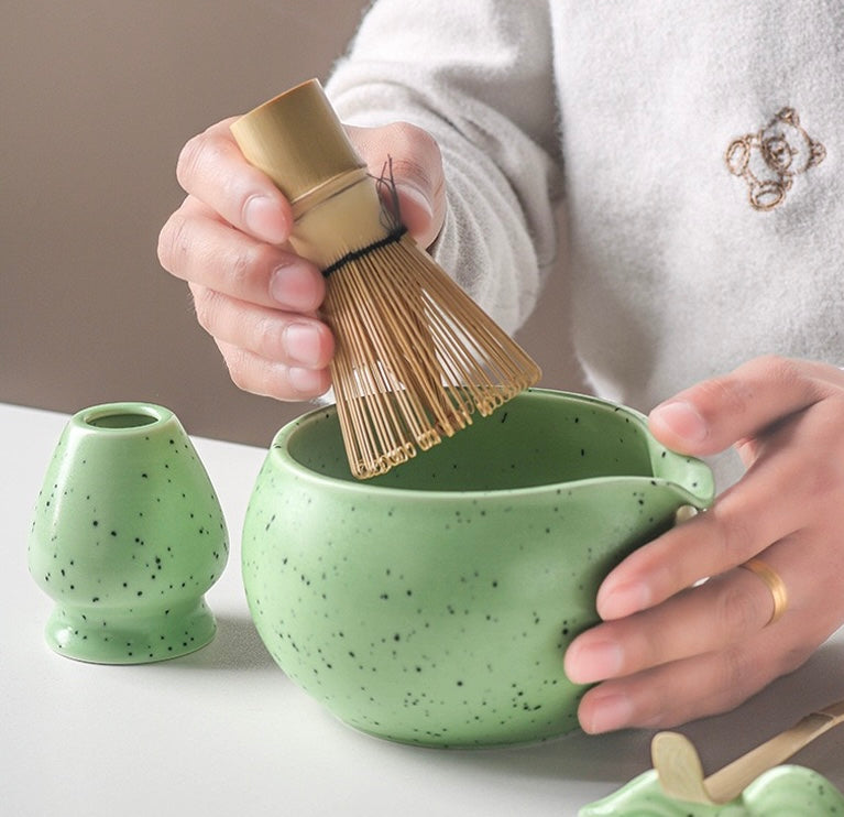 Polka Dot Green Matcha Set 5 Pieces